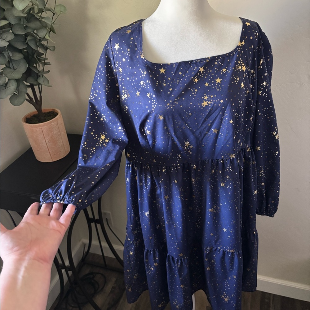 Starry Night Blue Dress